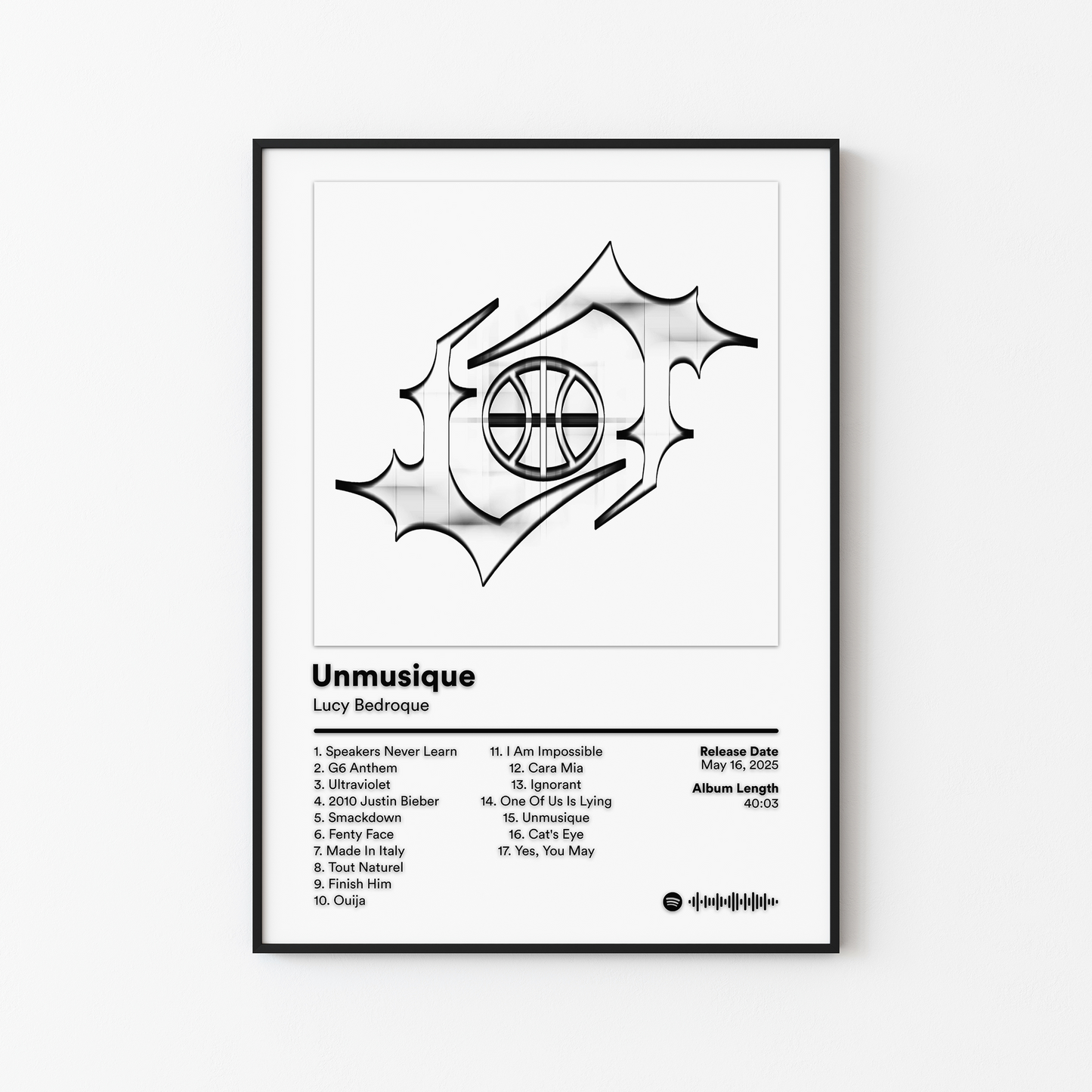 Lucy Bedroque Unmusique Album Poster