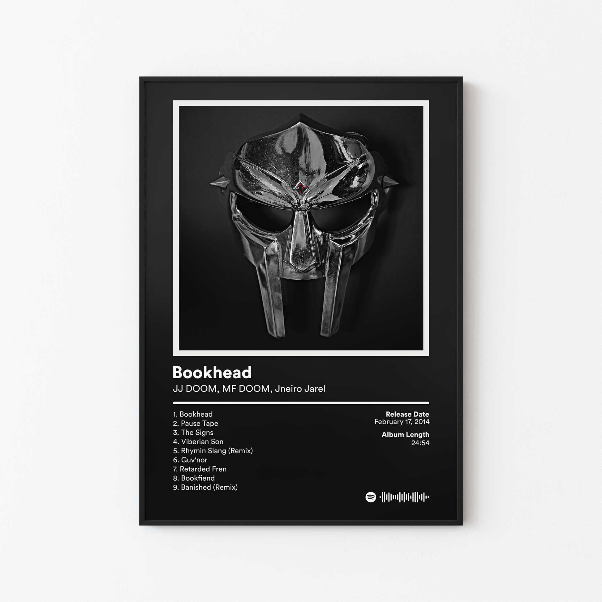 MF DOOM Bookhead Album Poster