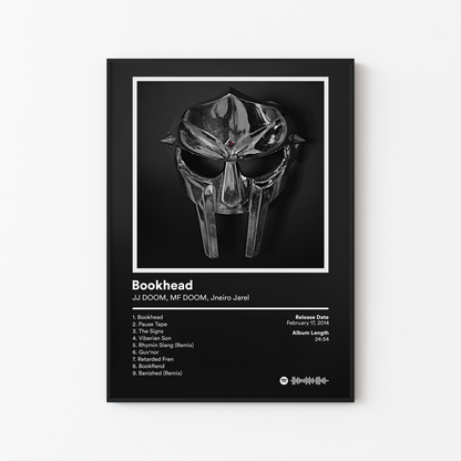 MF DOOM Bookhead Album Poster