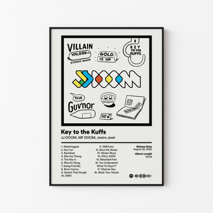 MF DOOM Key to the Kuffs Album Poster