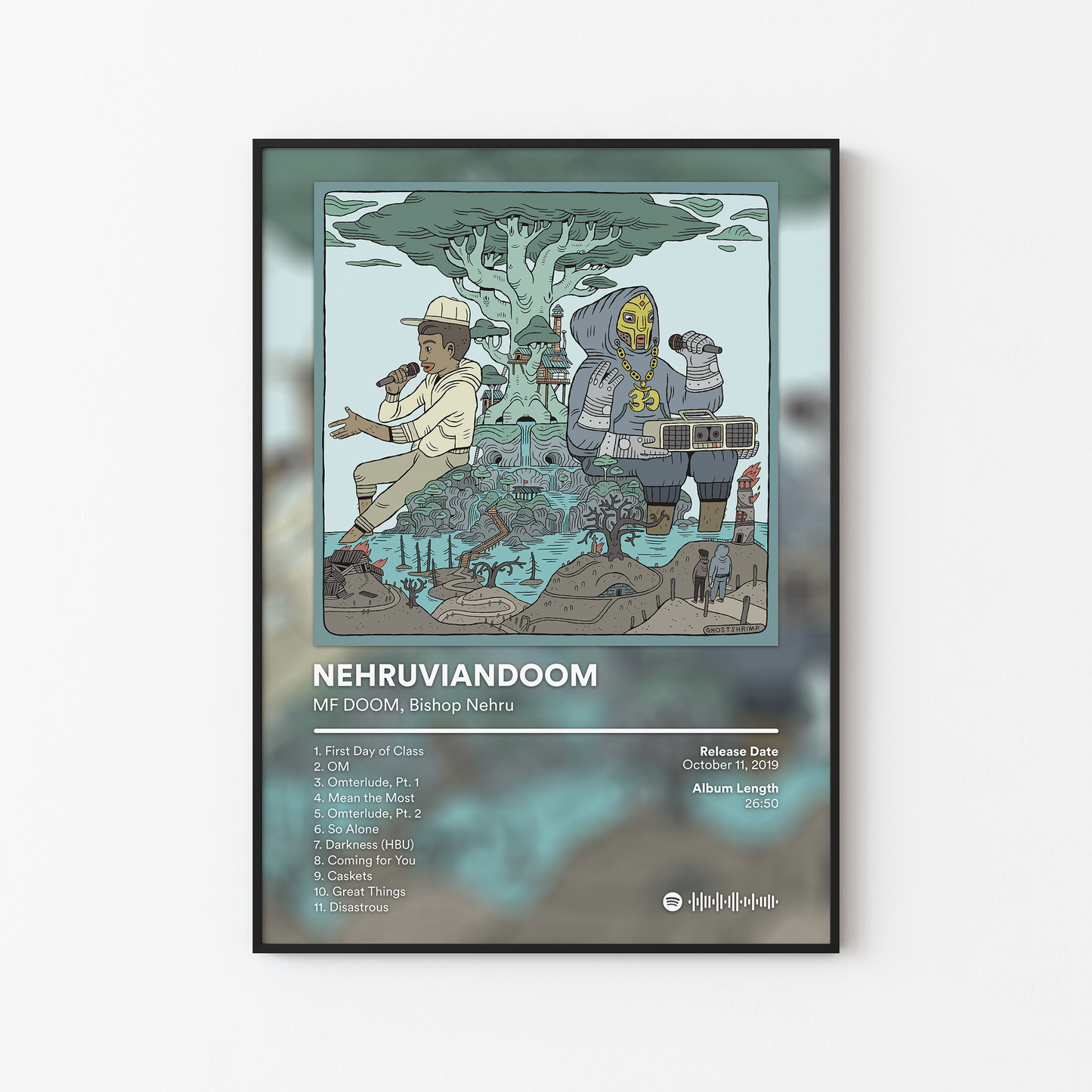 MF DOOM NEHRUVIANDOOM Album Poster