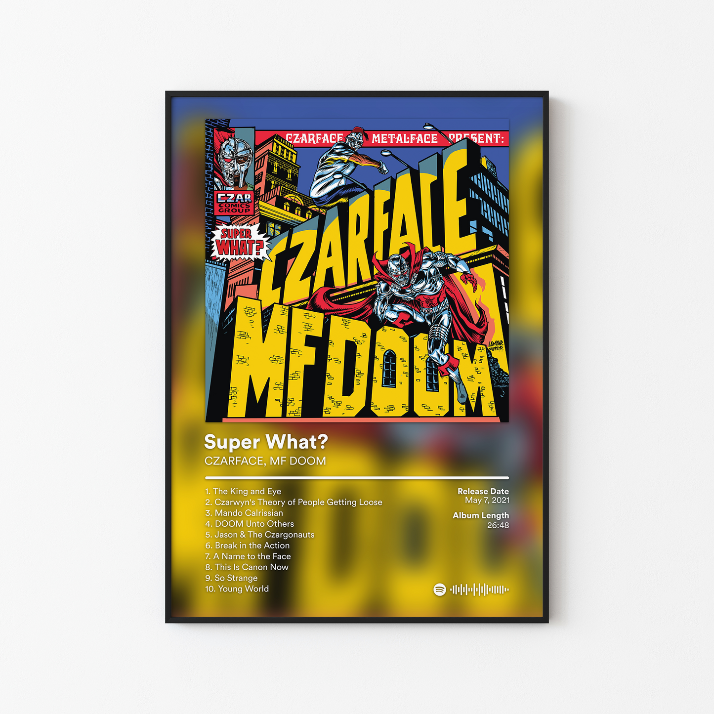 MF DOOM Super What Album Poster