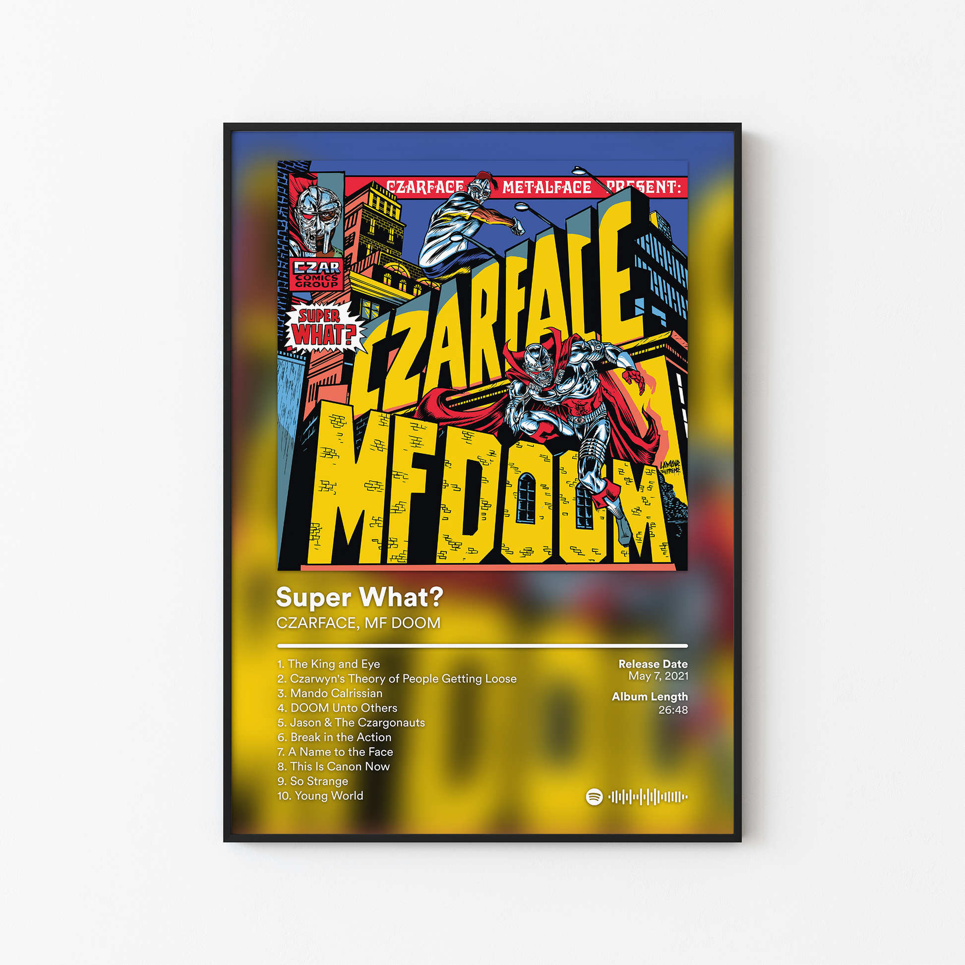 MF DOOM Super What Album Poster