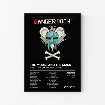 MF DOOM THE MASK AND THE MOUSE METALFACE EDITION Album Poster