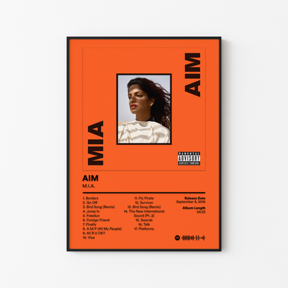 MIA AIM Album Poster