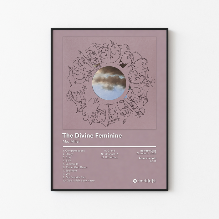 Mac Miller The Divine Feminine (10th Anniversary) Album Poster