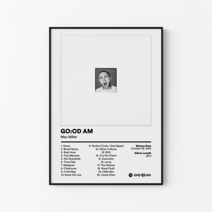 Mac Miller GOOD AM 10th Anniversary Album Poster