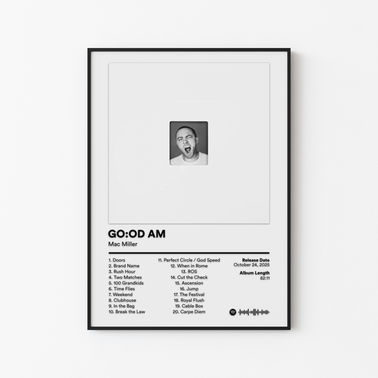 Mac Miller GOOD AM 10th Anniversary Album Poster