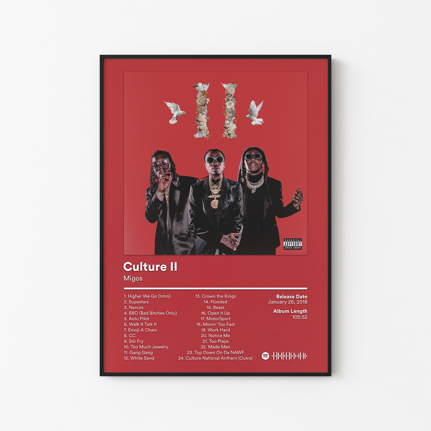 Migos Culture 2 Album Poster