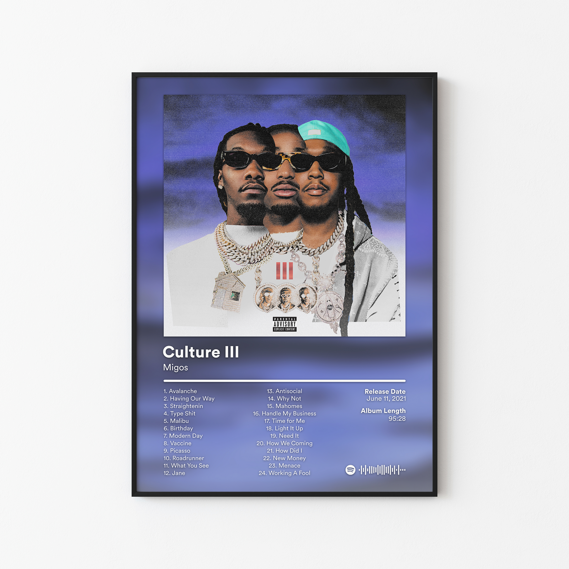 Migos Culture 3 Deluxe Album Poster
