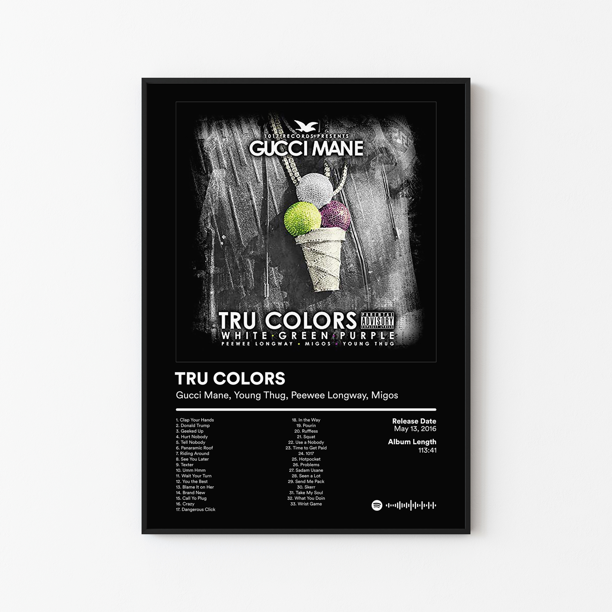 Migos TRU COLORS Album Poster