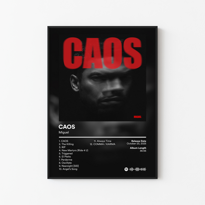 Miguel CAOS Album Poster