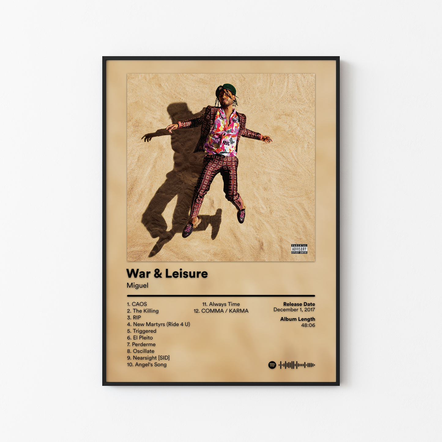 Miguel War and Leisure Album Poster