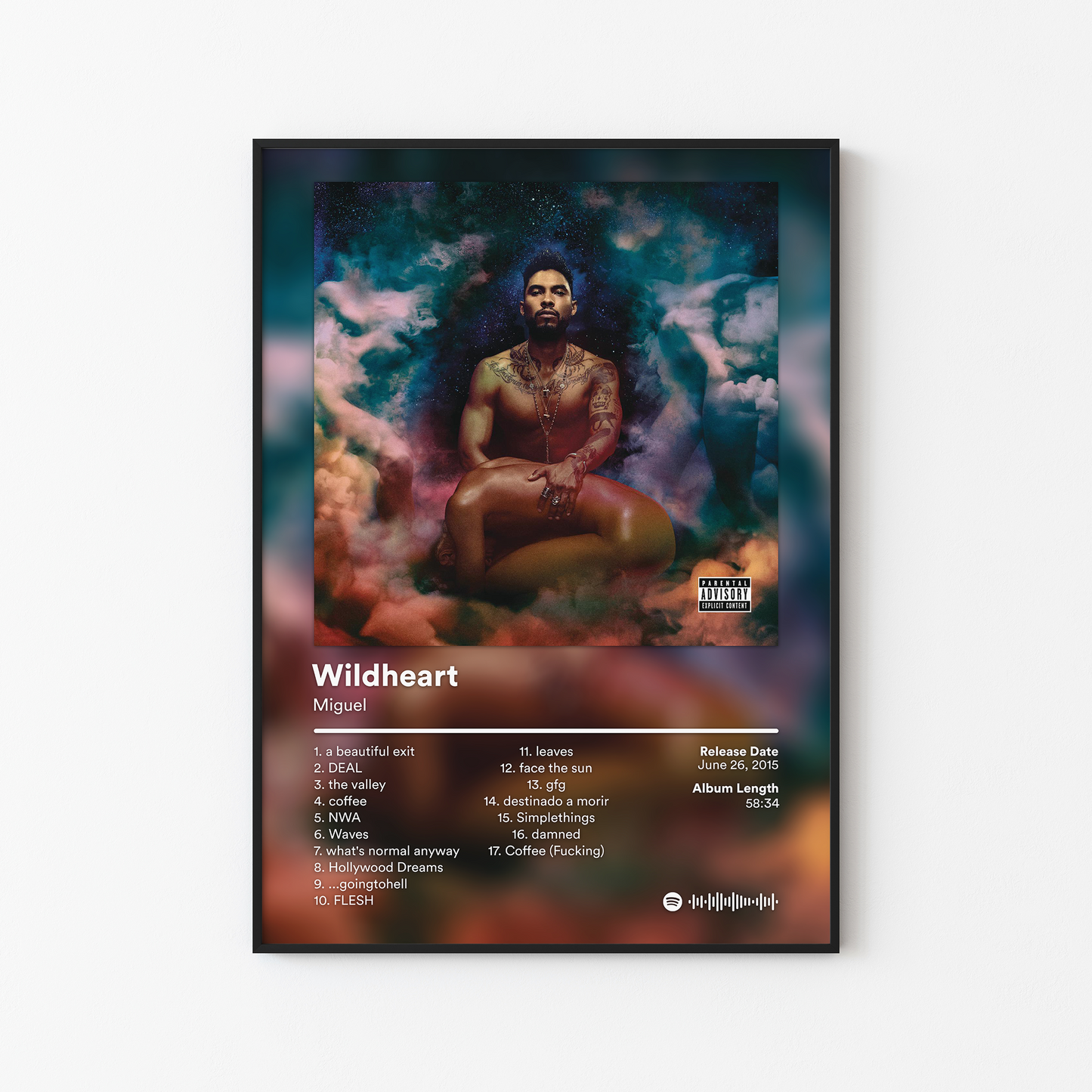 Miguel Wildheart Album Poster