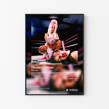 Monaleo Throwing Bows Album Poster