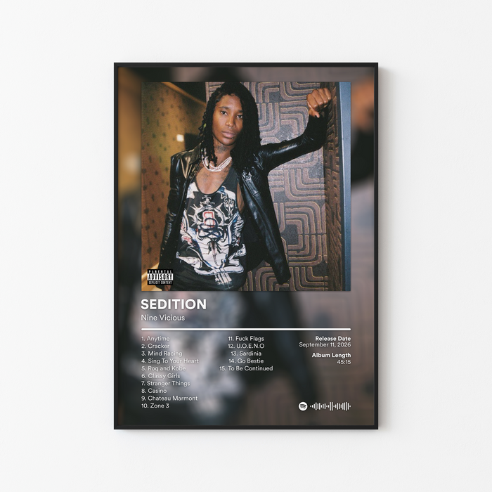 Nine Vicious SEDITION Album Poster