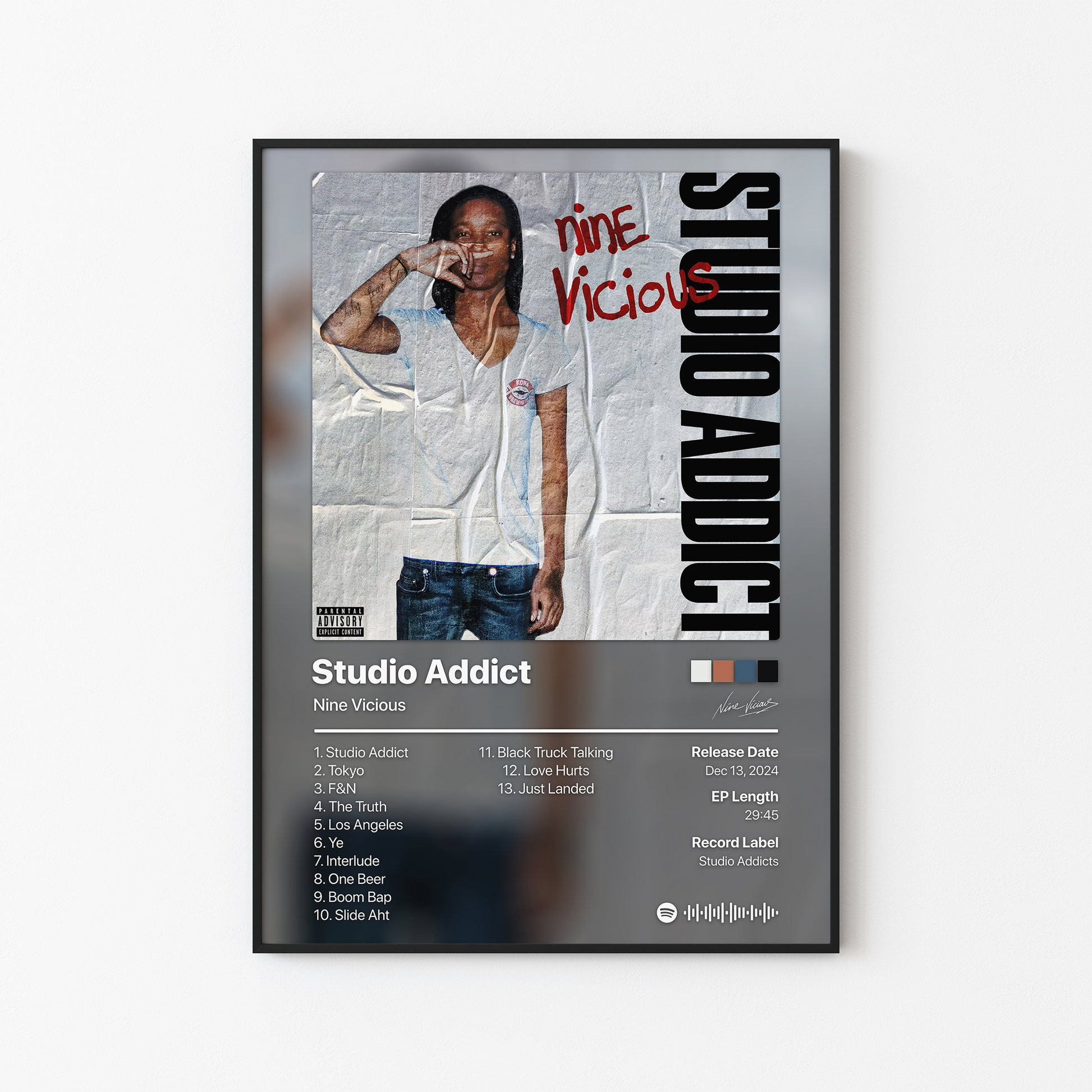 Nine Vicious Studio Addict Album Posters v2