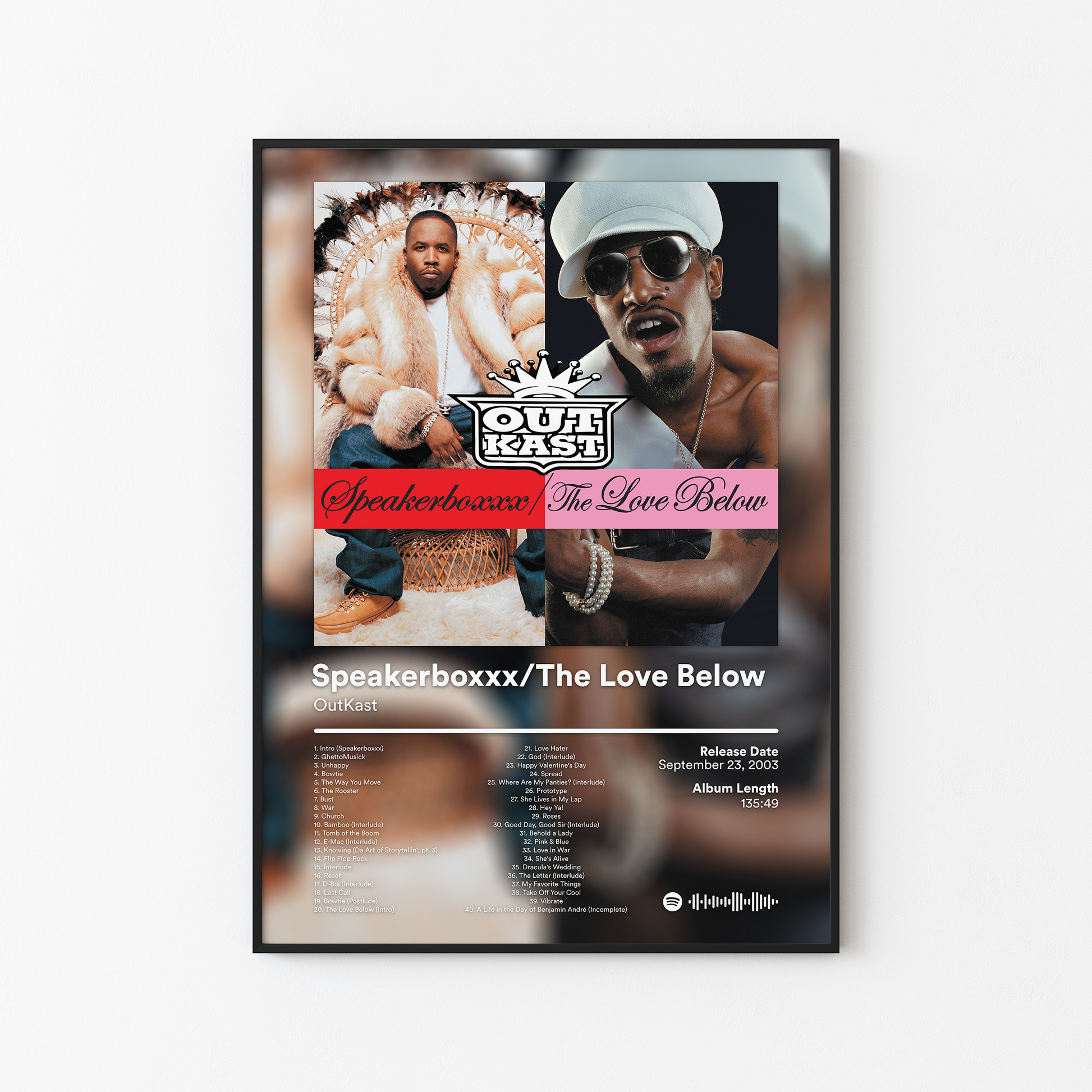 Outkast Speakerboxxx The Love Below Album Poster