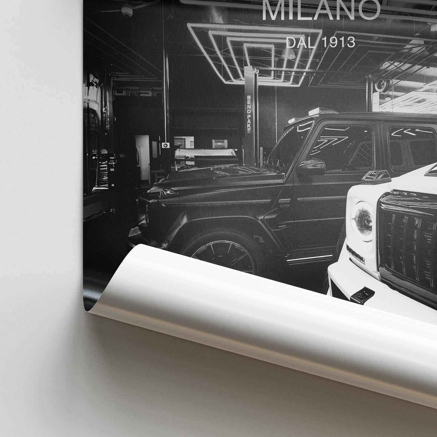 Aesthetic Prada Milano Car Poster