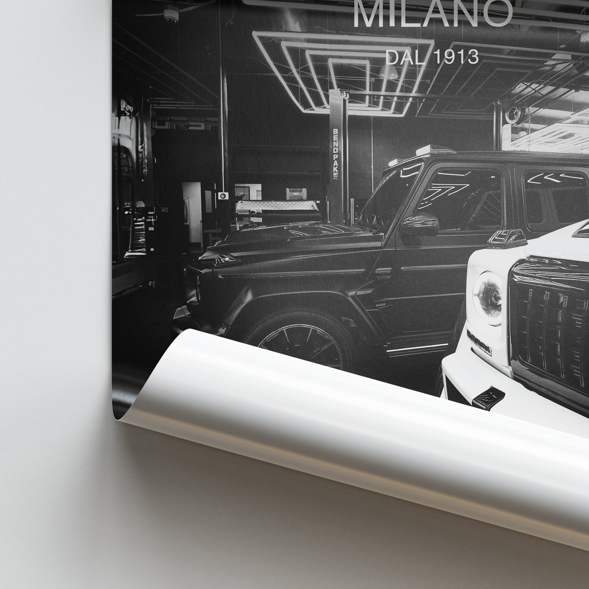 Aesthetic Prada Milano Car Poster