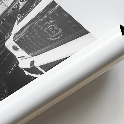 Aesthetic Prada Milano Car Poster