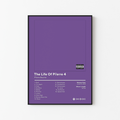 Pierre Bourne The Life Of Pierre 4 Album Poster