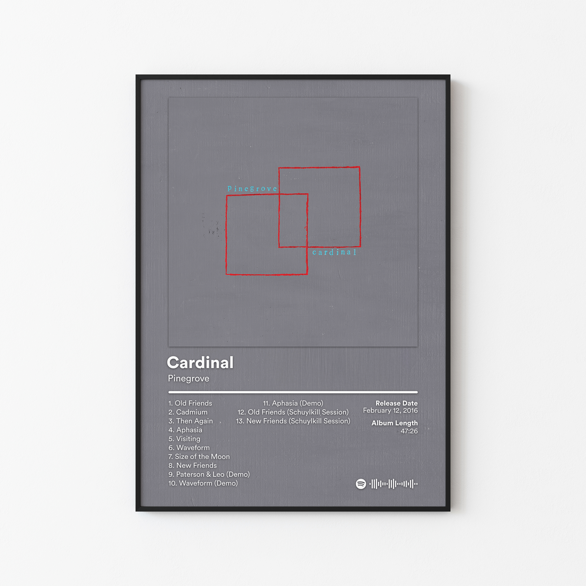 Pinegrove Cardinal Album Poster