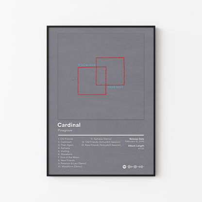 Pinegrove Cardinal Album Poster
