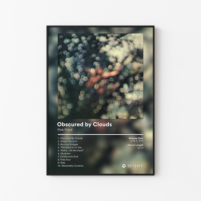 Pink Floyd Obscured by Clouds Album Poster
