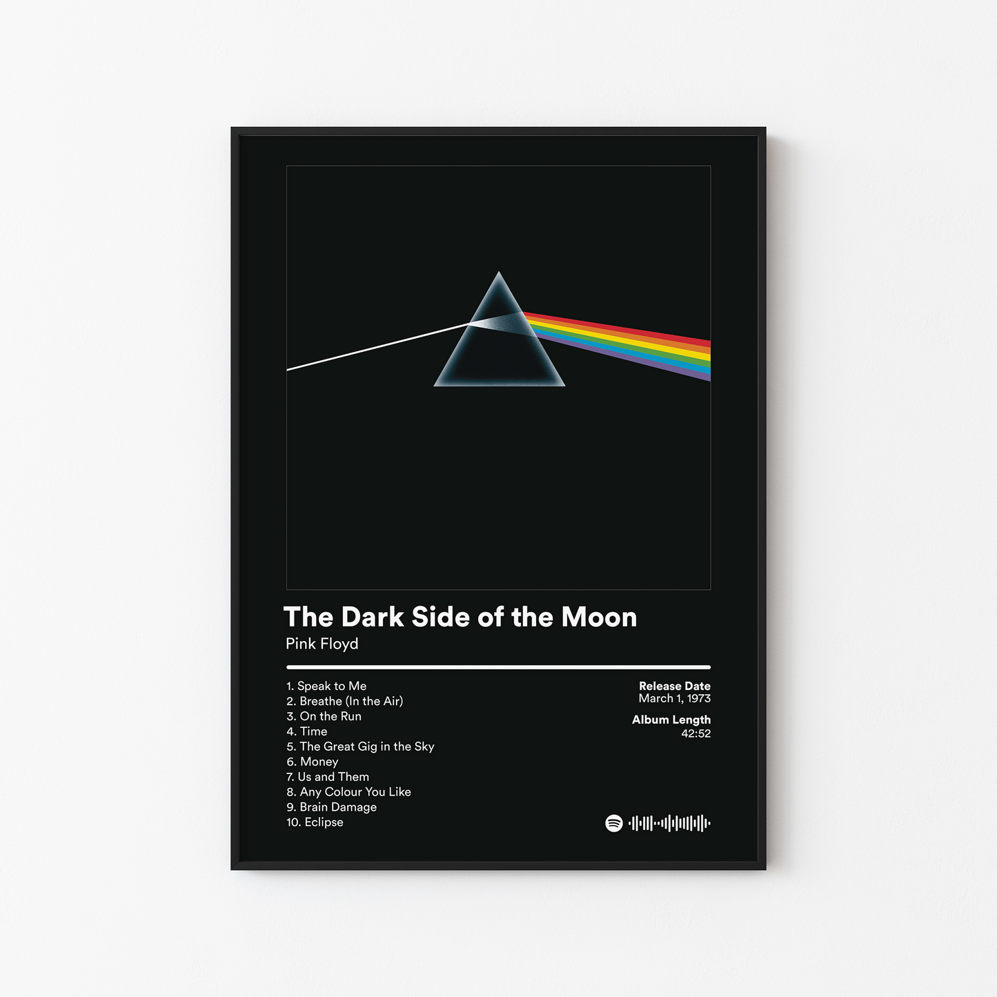 Pink Floyd The Dark Side of the Moon Album Poster