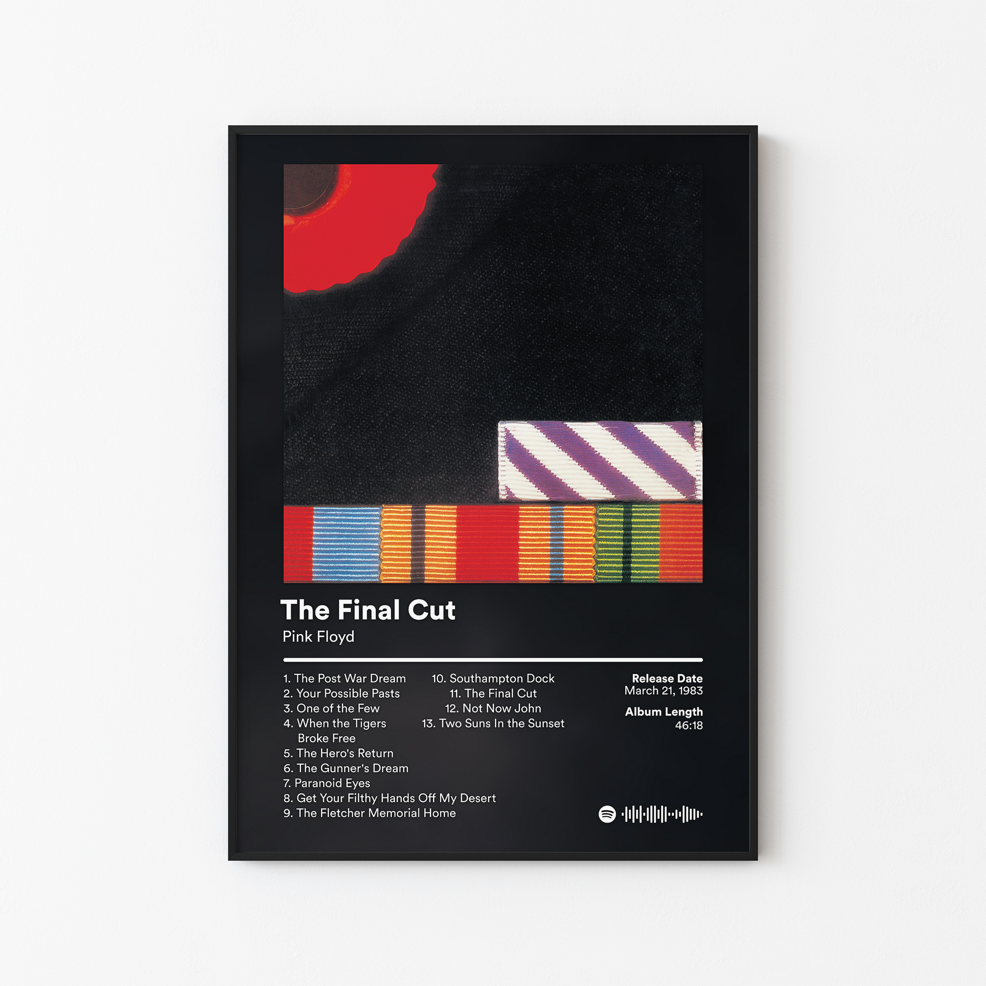 Pink Floyd The Final Cut Album Poster
