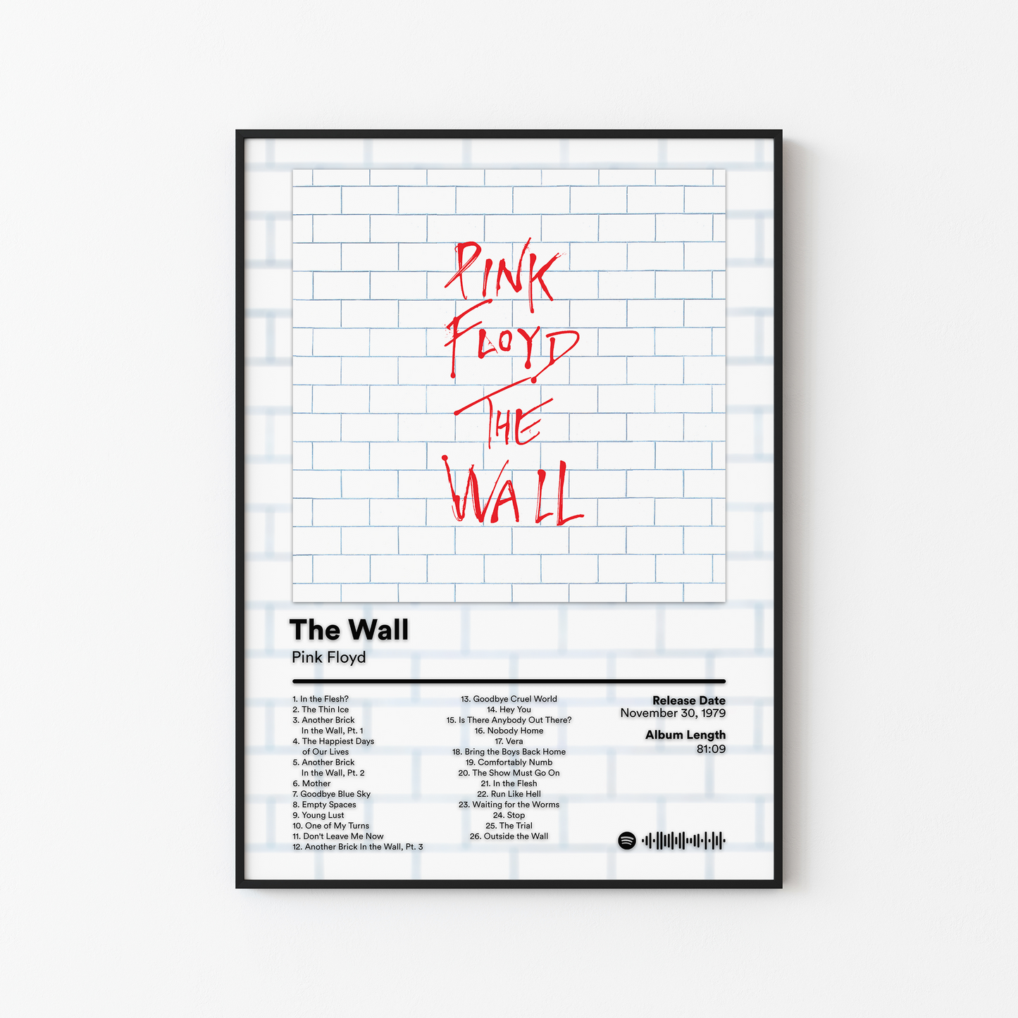 Pink Floyd The Wall Album Poster