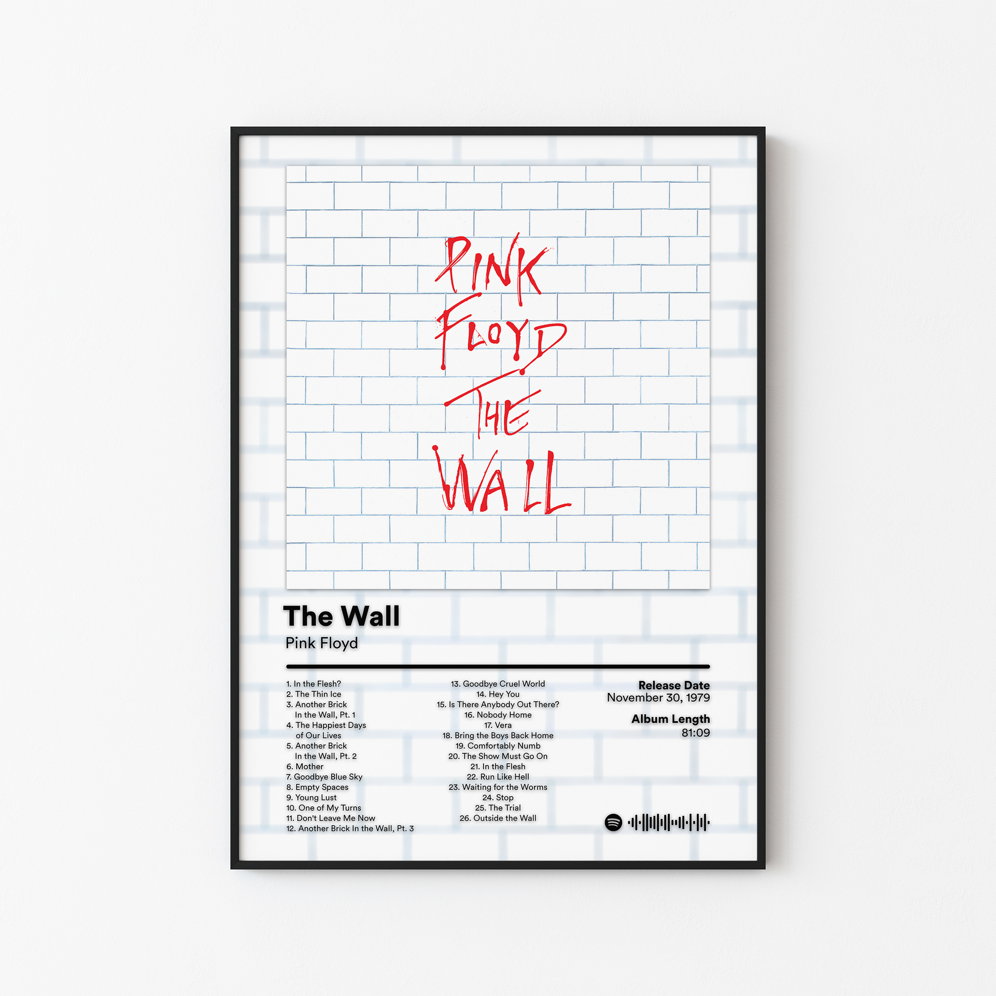 Pink Floyd The Wall Album Poster