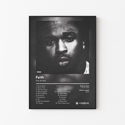 Pop Smoke Faith Album Poster