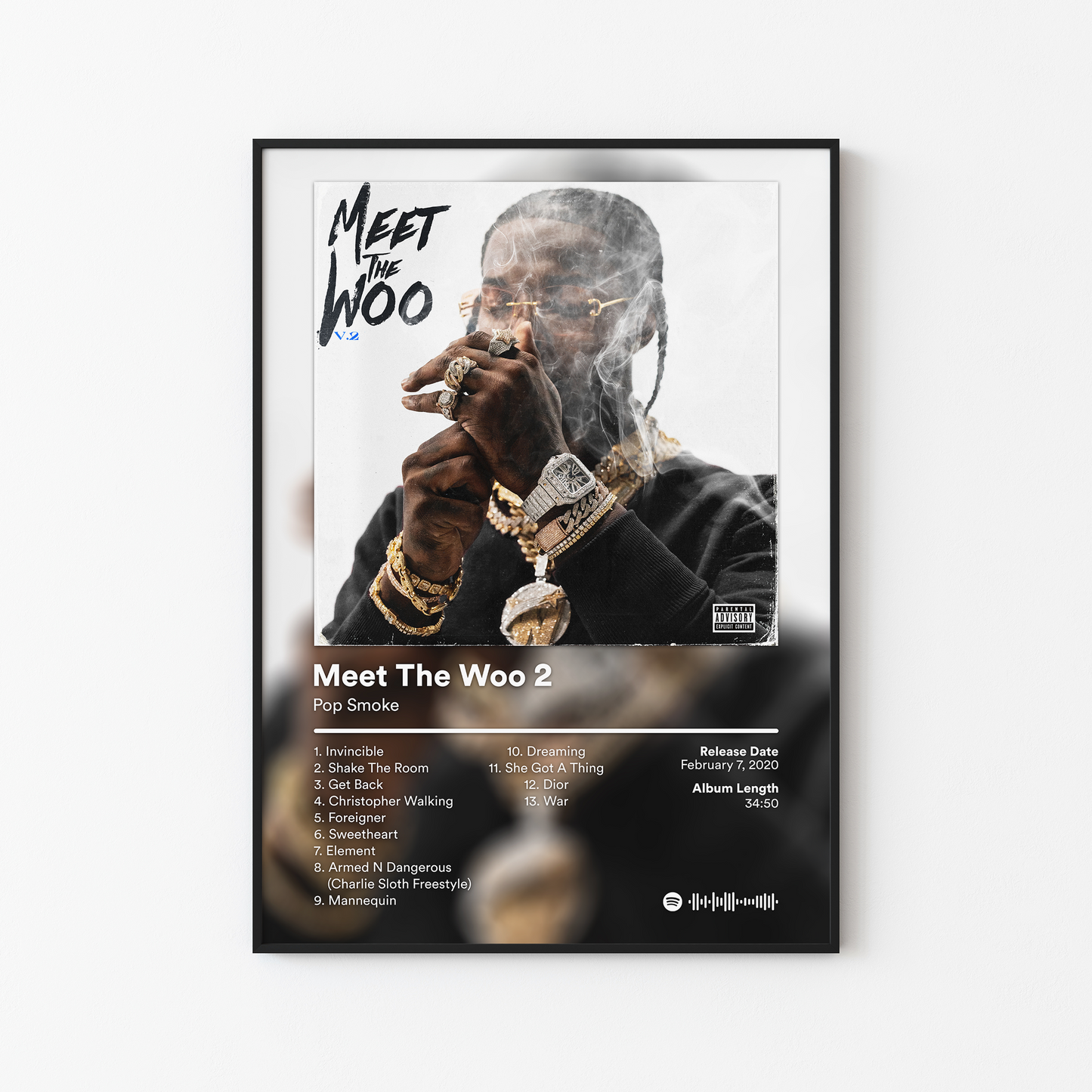 Pop Smoke Meet The Woo 2 Album Poster