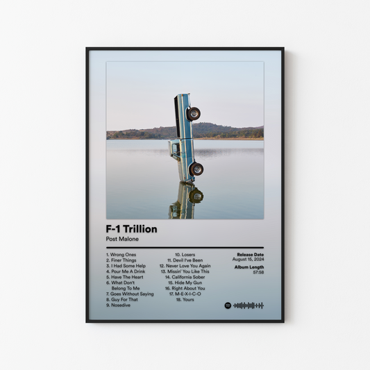 Post Malone F1 Trillion Album Poster