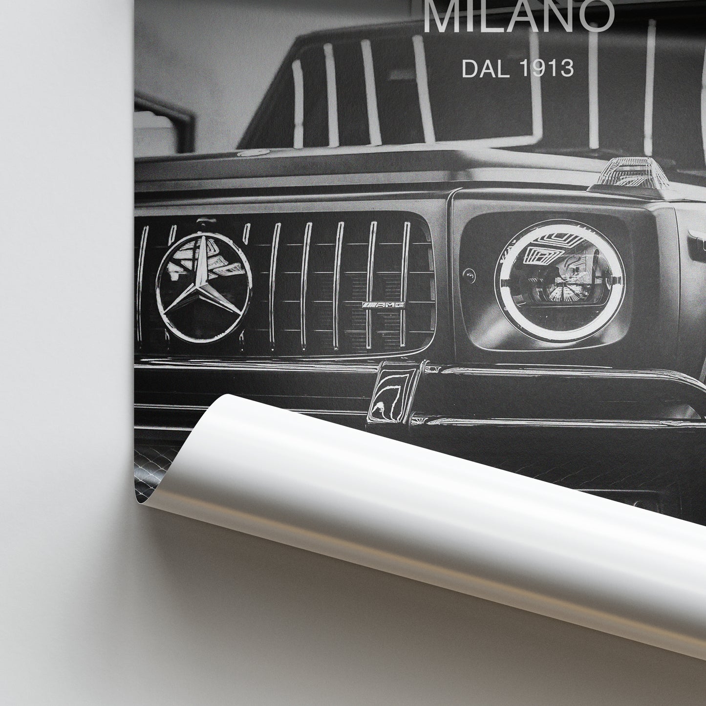 Aesthetic Prada Milano Car Poster