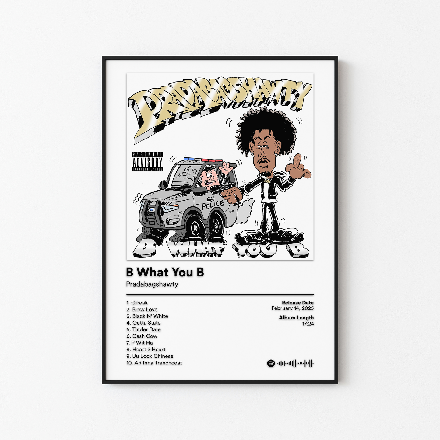 Pradabagshawty B What You B Album Poster