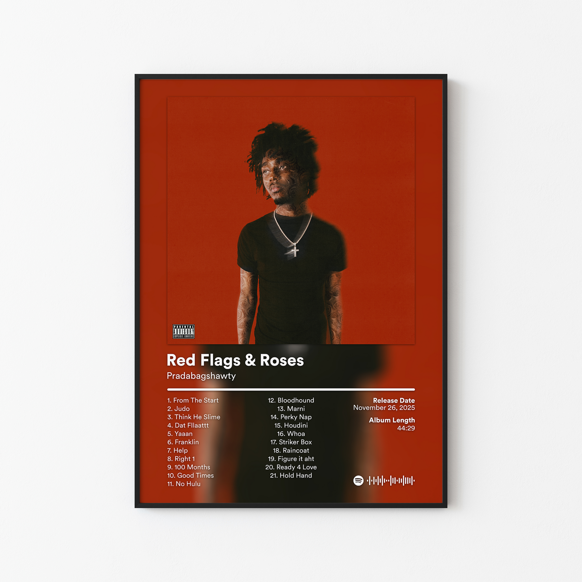 Pradabagshawty Red Flags and Roses Album Poster
