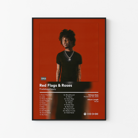 Pradabagshawty Red Flags and Roses Album Poster