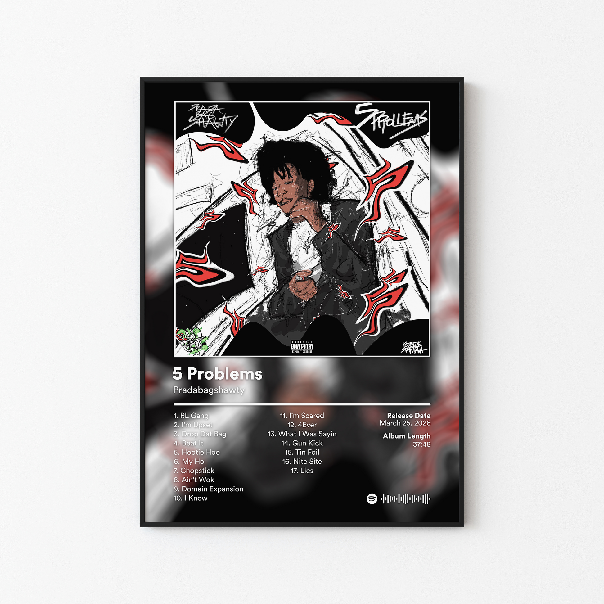 Pradabagshawty 5 Problems Album Poster