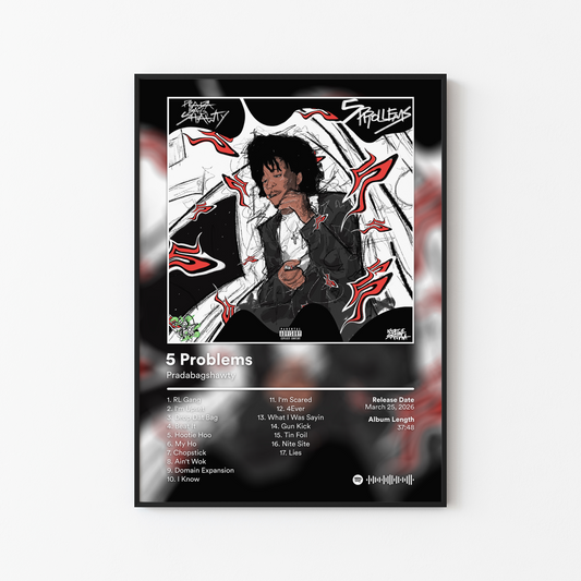 Pradabagshawty 5 Problems Album Poster