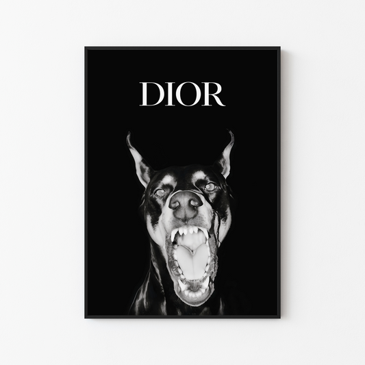 Dior Dobermann Poster