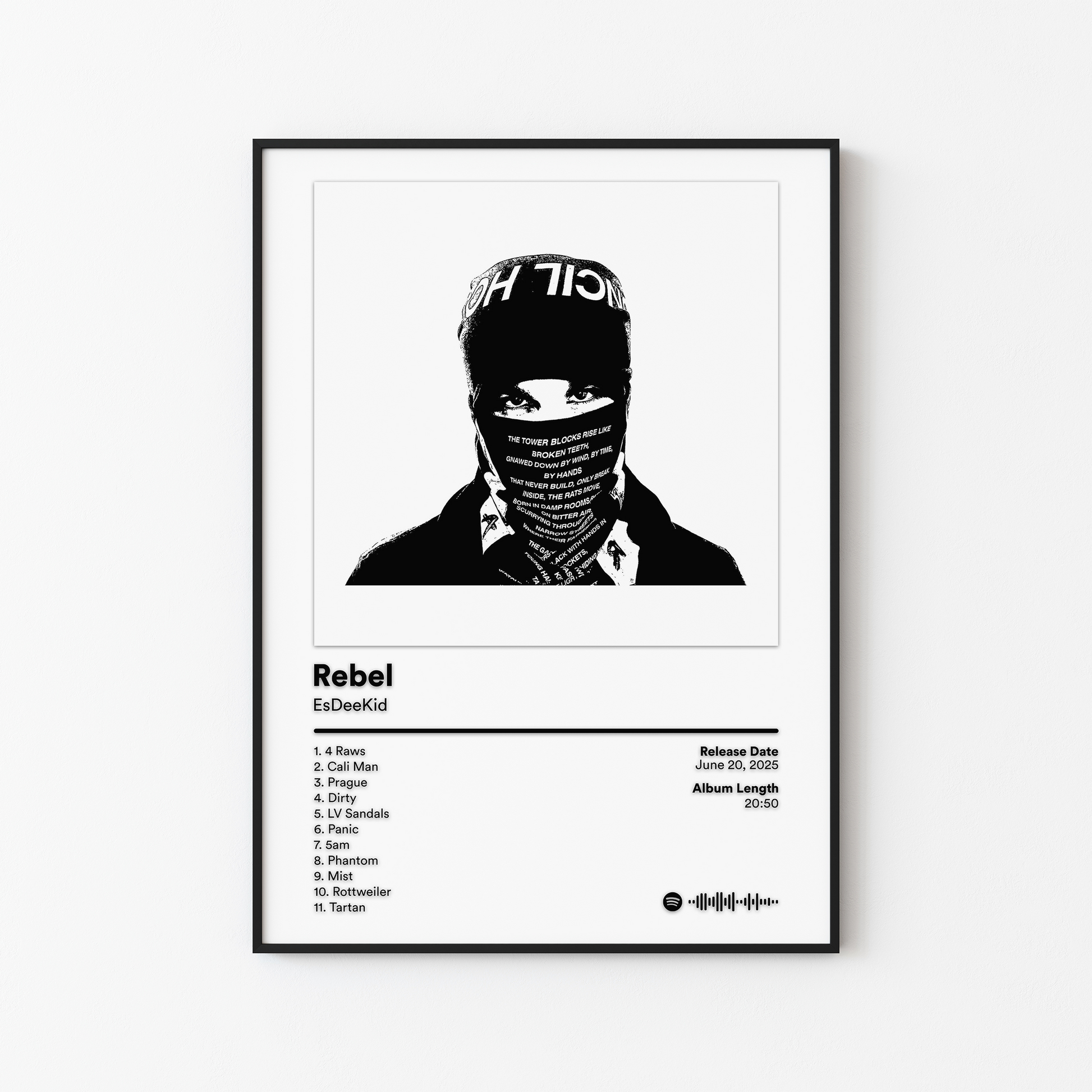 EsDeeKid Rebel Album Poster