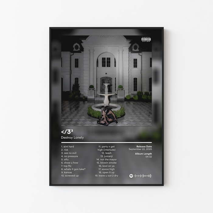 Destroy Lonely Broken Hearts 3 Album Poster