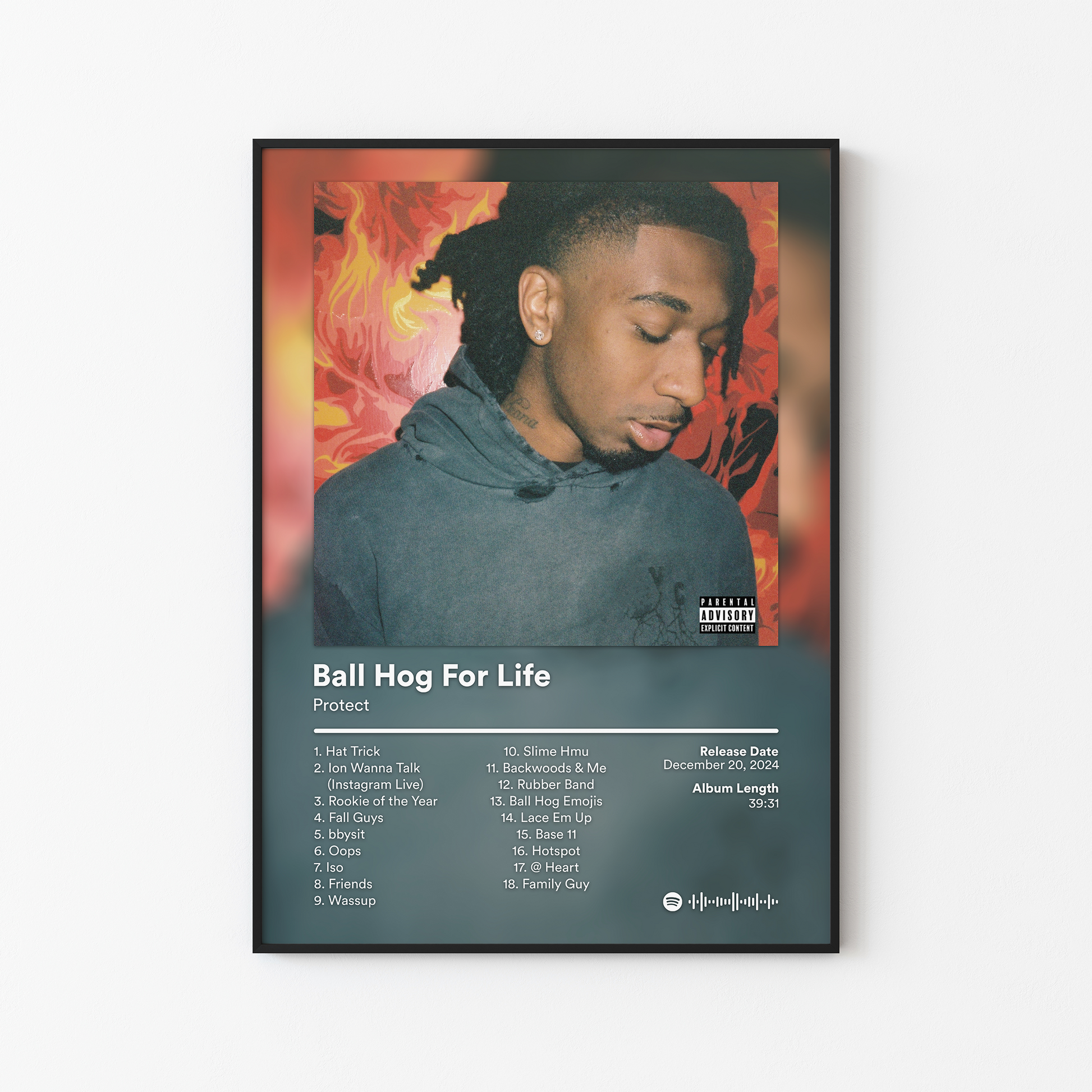 Protect Ball Hog For Life Album Poster