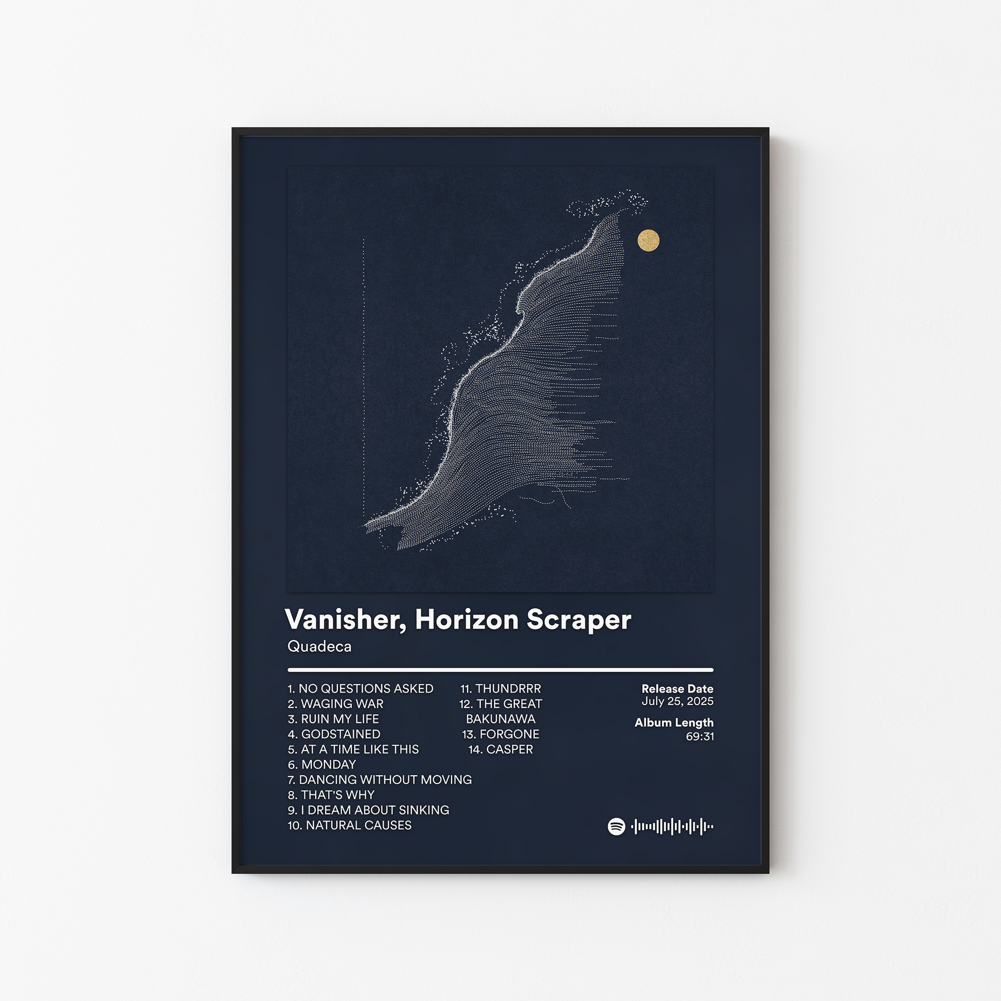 Quadeca Vanisher Horizon Scraper Album Poster