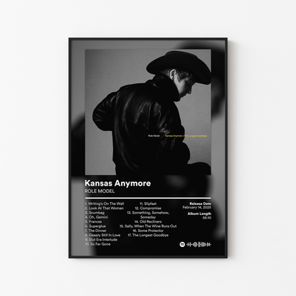ROLE MODEL Kansas Anymore The Longest Goodbye Album Poster