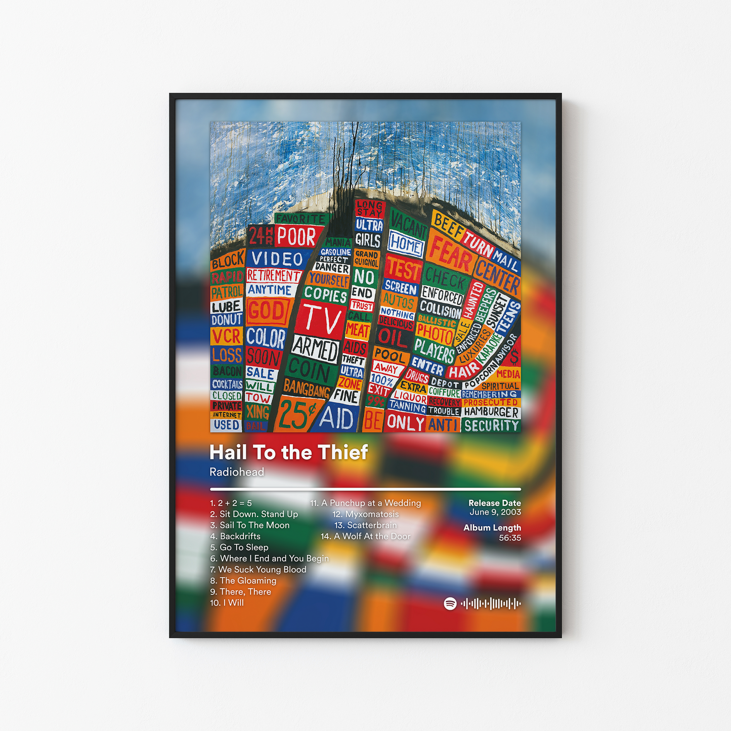 Radiohead Hail To The Thief Album Poster