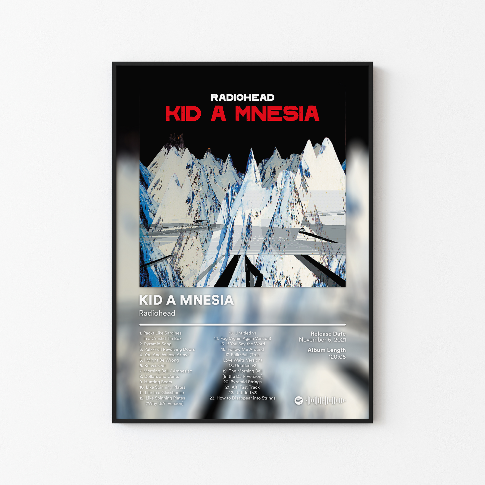 Radiohead KID A MNESIA Album Poster